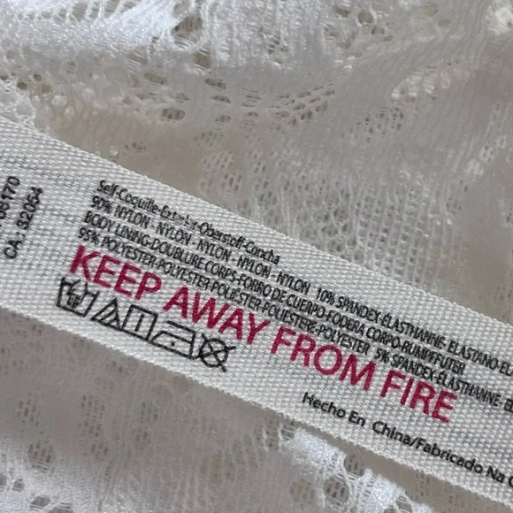 FREE PEOPLE INTIMATELY Last Dance Ivory Lace Halter Bralette--XL - Picture 15 of 16